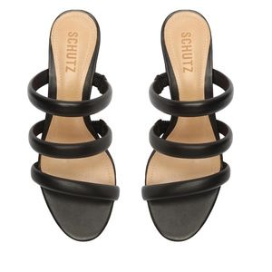 SCHULTZ Olly Mid Block Nappa Leather Sandal